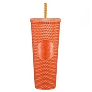 Starbucks Orange Pearl Studded Tumbler Halloween 2022 Limited Edition Venti 24oz